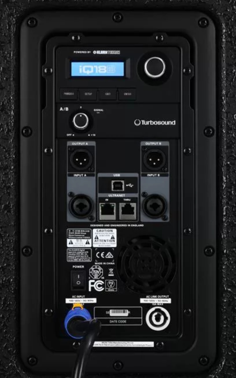 Turbosound iQ18B 3000W 18 inch Powered Subwoofer with DSP