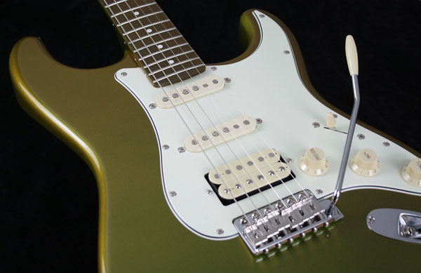 Fender Japan Stratocaster STR-ALLVC - Burgundy/Green