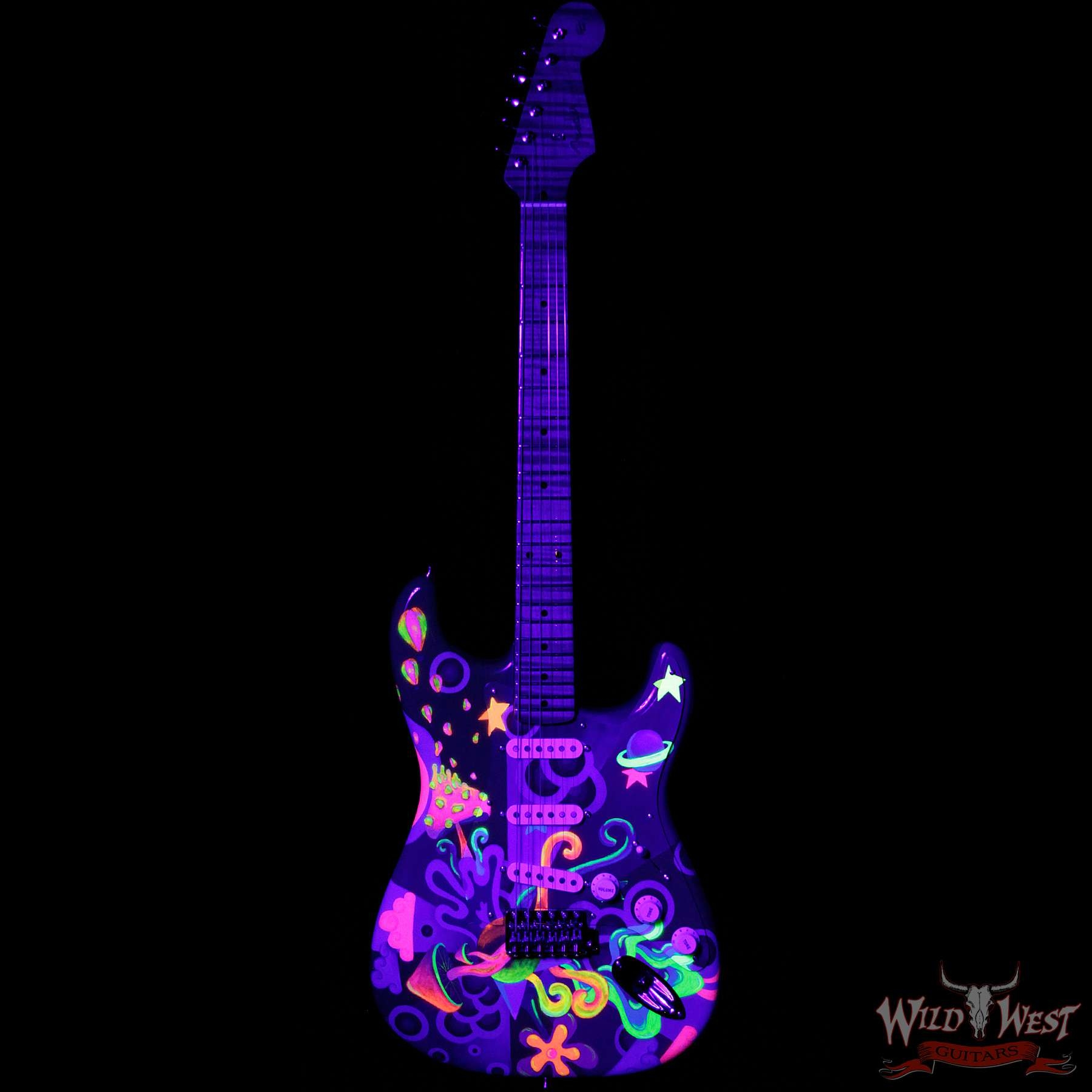 Fender Custom Shop Greg Fessler Masterbuilt Hand Painted Blacklight 68 Stratocaster Artwork by Madison Roy