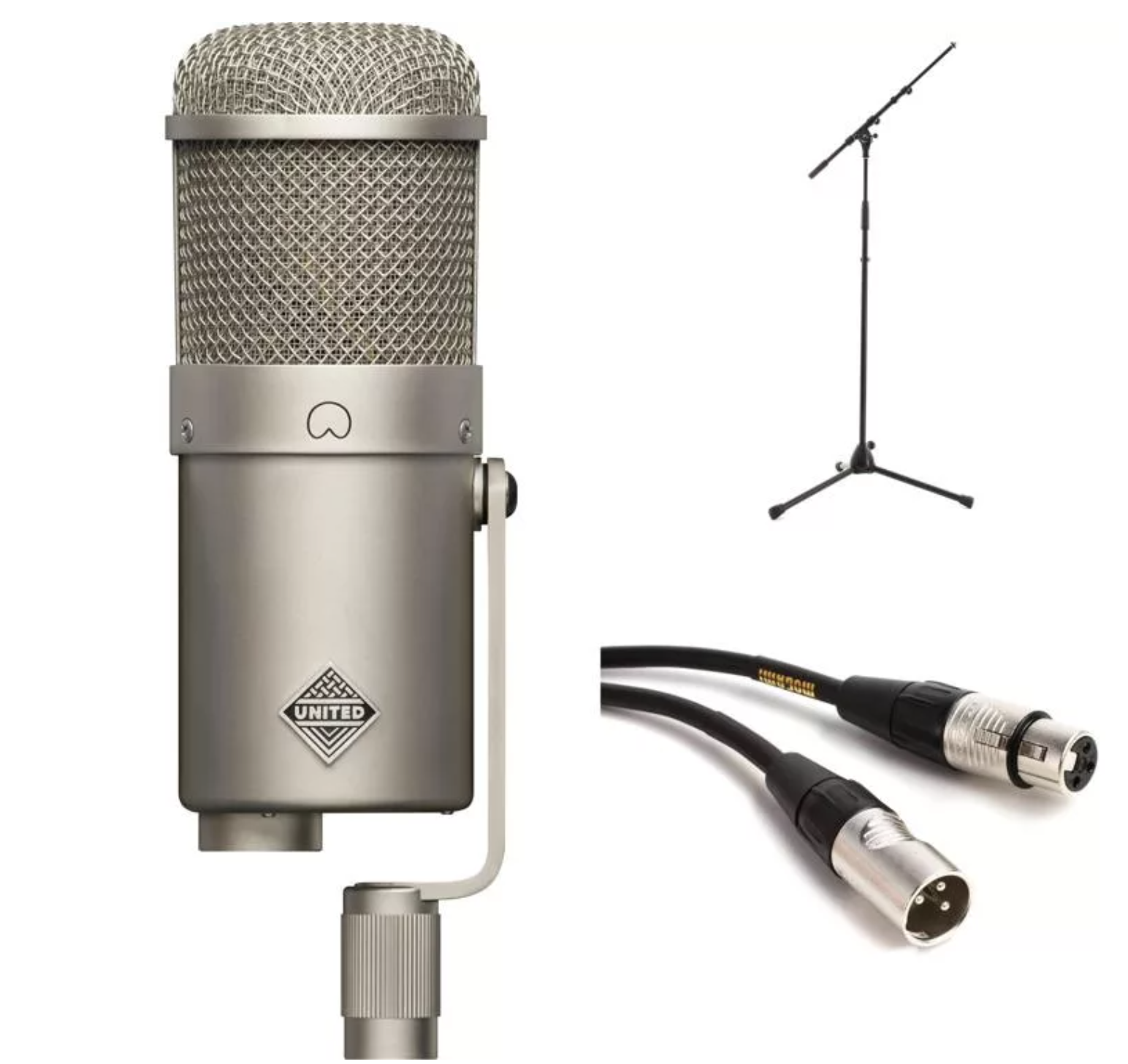 United Studio Technologies UT FET47 Large-diaphragm FET Condenser Microphone Bundle with Stand and Cable