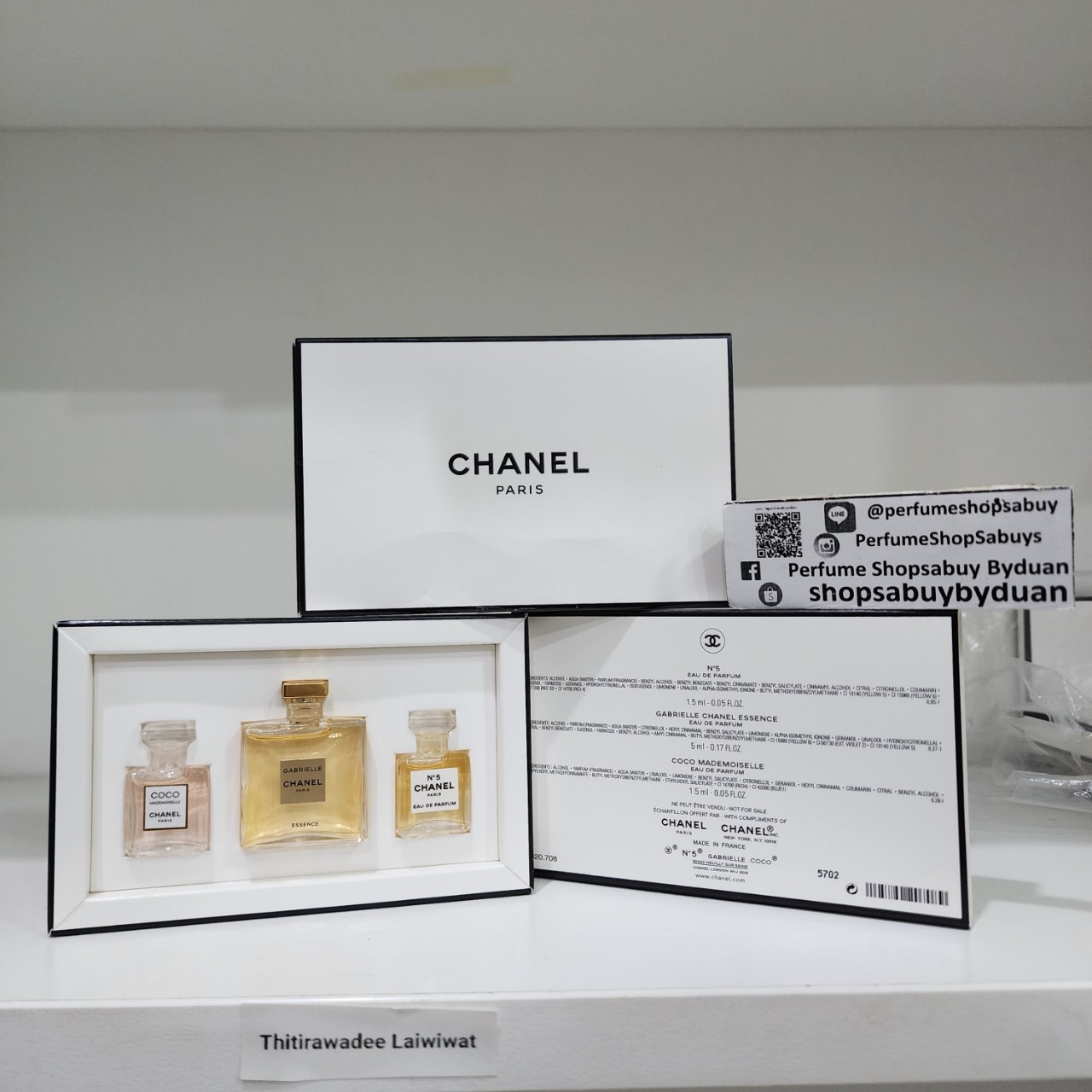 น้ำหอมจิ๋วมินิ SET Chanel miniature SET 3 ชิ้น ( Mini Perfume น้ำหอมขนาดพกพา)