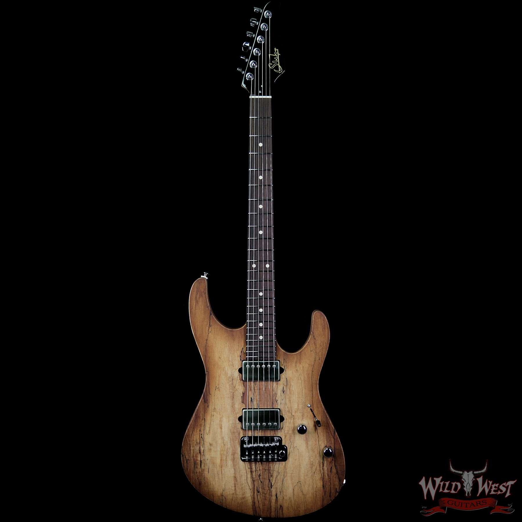 Suhr Custom Modern HH Alder Body Spalted Maple Top Rosewood Fingerboard Natural Burst
