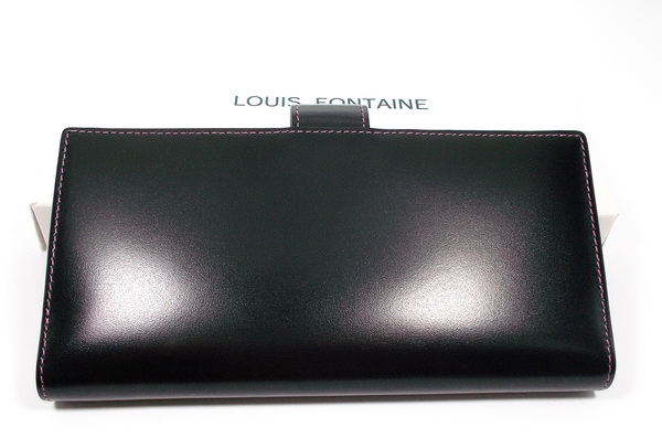 กระเป๋าสตางค์ LOUIS FONTAINE ดำ-ม่วง ใหม่ แท้