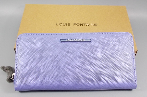 กระเป๋าสตางค์ LOUIS FONTAINE ม่วงเมทาลิก ใหม่ แท้