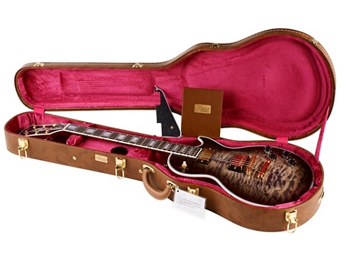 Gibson Custom Les Paul Custom 3A Quilt Top with Gold Hardware Electric Guitar - Cobra Burst