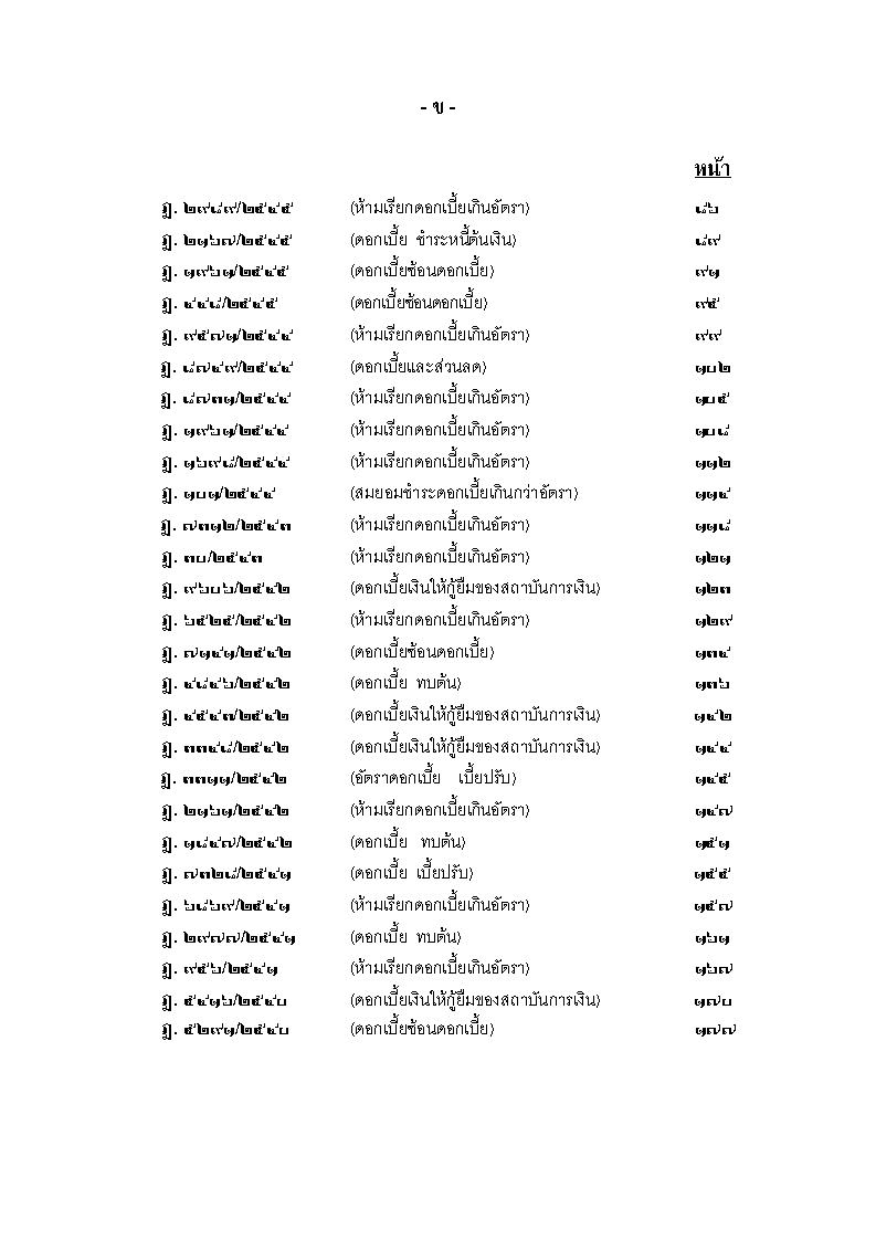 (e book) ฎีกาดอกเบี้ย (สถาบันการเงิน-ธนาคาร)