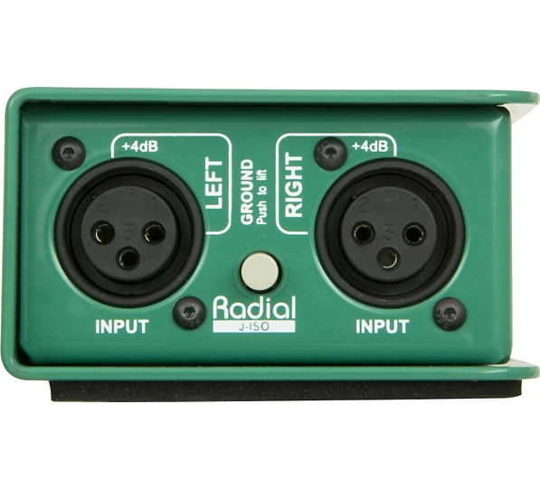 Radial Engineering J-ISO Jensen Transformer Equipped Stereo Isolator +4dB to -10dB Converter
