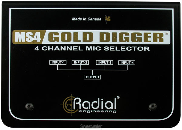 Radial Gold Digger 4-Channel Mic Selector