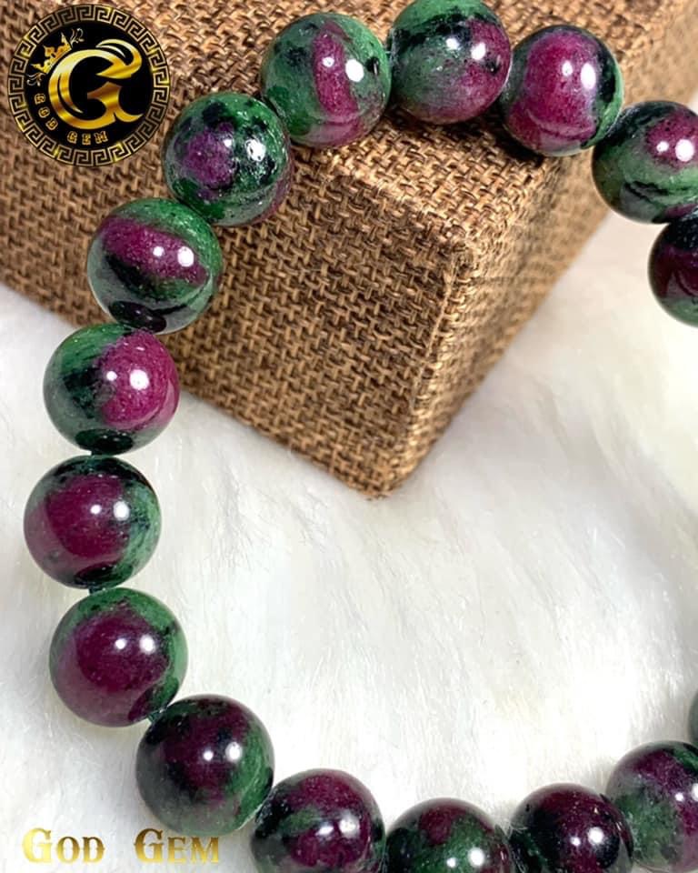 ข้อมือหินรูบี้อินซอยไซต์(Ruby In Zoisite)