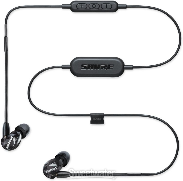 Shure SE215 Wireless Sound Isolating Earphones w/ Bluetooth Adapter - Black