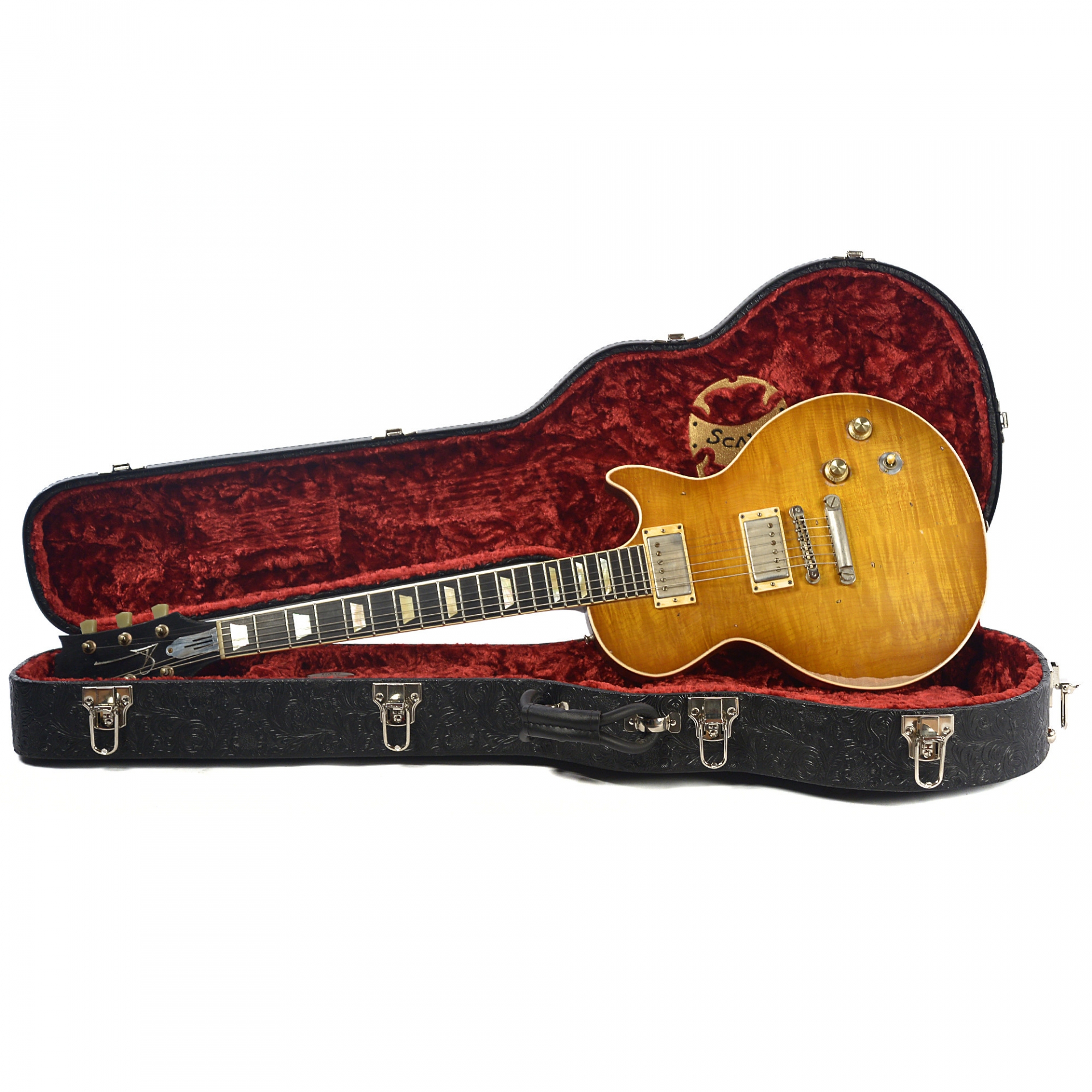 Scala Underdog Premium Flame Maple Top and One Piece Mahogany Body No.14123