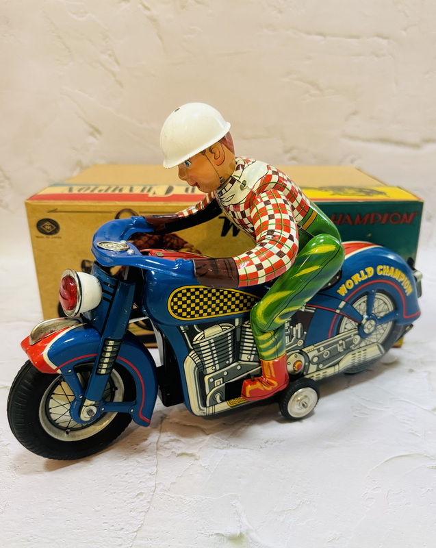 60s Masudaya World Champion Motorcycle Vintage Toy