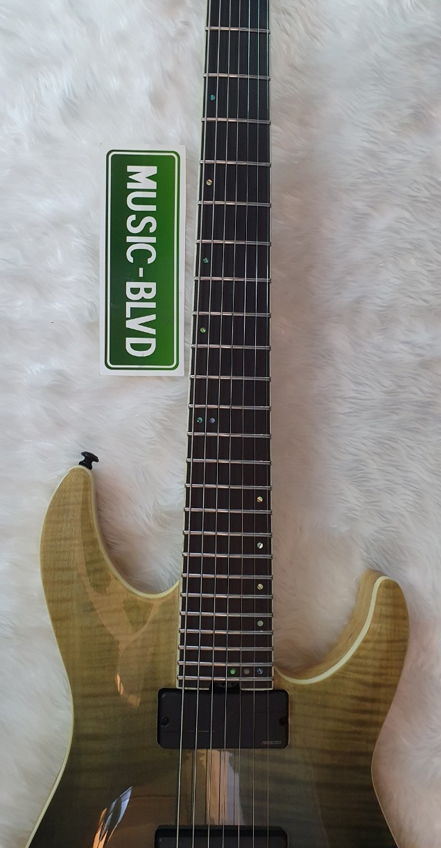 Schecter Guitar Research C-7 FR SLS Elite 7-String Electric Guitar Black Fade Burst