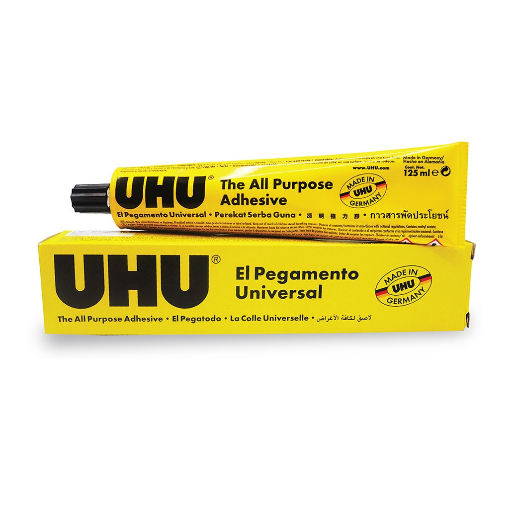 กาวยาง ยู้ฮู UHU All Purpose Adhesive กาวอเนกประสงค์ กาวสารพัดประโยชน์ ติดแน่น ( มีหลายขนาดให้เลือก)