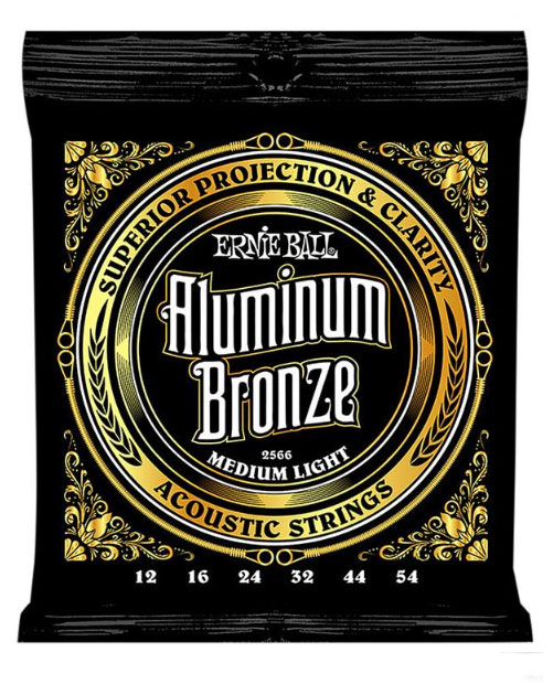 Ernie Ball Aluminum Bronze Medium Light Acoustic Guitar Strings