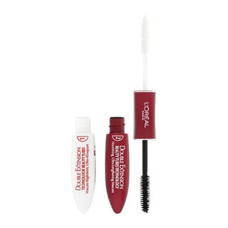 L'OREAL Double Extension ลอรีอัลญี่ปุ่นมาสคาร่า 2 หัวแปรง เพิ่มด้านไฟเบอร์ต่อขนตาให้ยาวก่อนลงสีดำปัดให้งอนยาว นิยมมากที่ญี่ปุ่นชื่อเสียงดีตรงล้างออกง่ายติดทนเป็นแพงอนทั้งวัน ใช้ดีจนต้องเอามาขายเลยค่ะ สร้างขนตาให้ยาวและหนาเป็นแพด้วยมาสคาร่ารุ่นนี้กันน