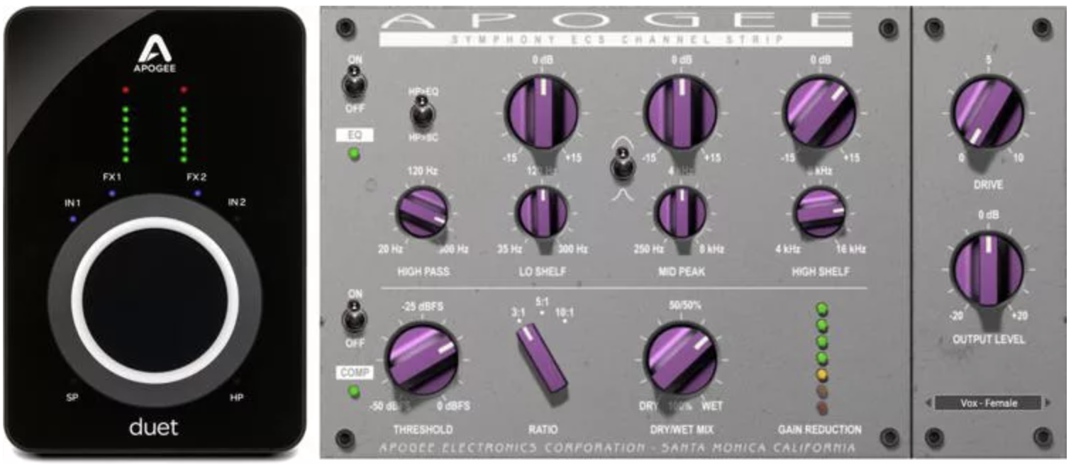 Apogee Duet 3 & Symphony ECS Channel Strip Native Plug-in Bundle