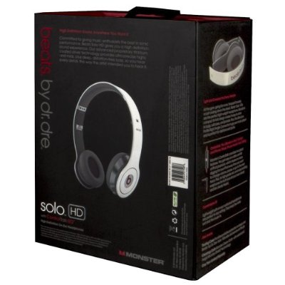 Monster Beats by Dr. Dre Solo HD White On-Ear Headphone