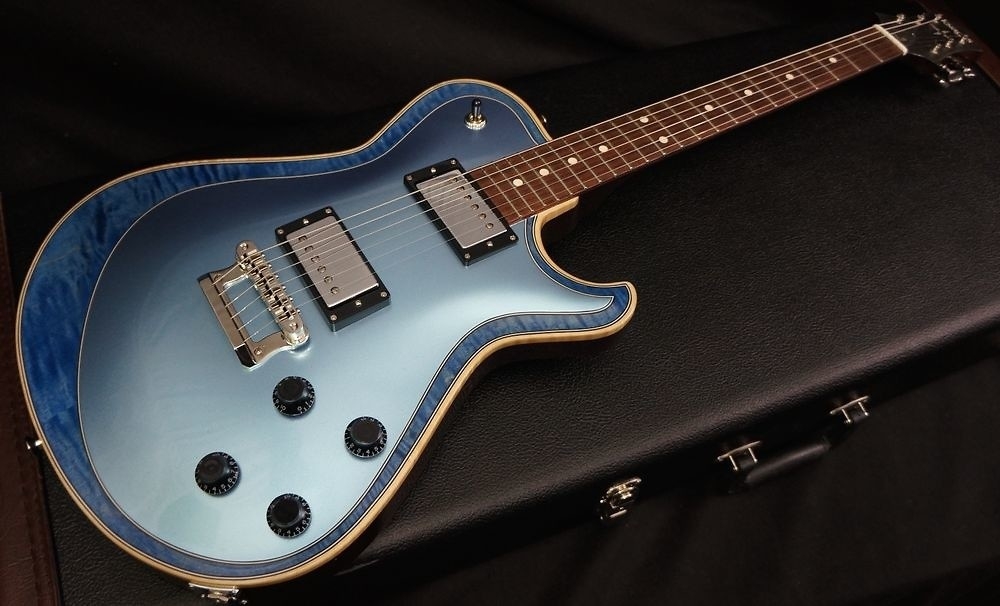 Knaggs Guitars Tier 3 Kenai Double Purf in Ocean Blue & Ice Blue Blue