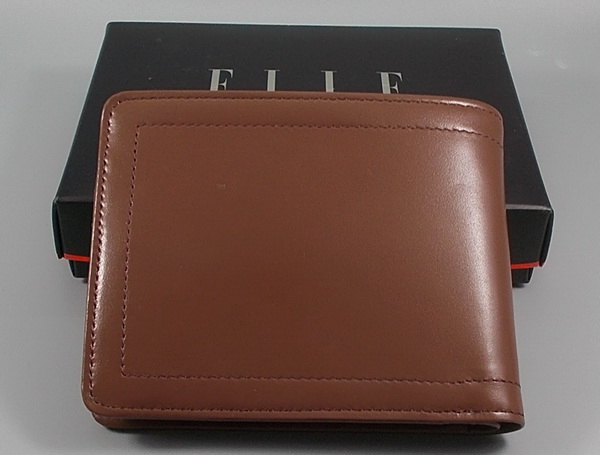 กระเป่าสตางค์ ELLE HOMME น้ำตาลเข้ม ใหม่ แท้