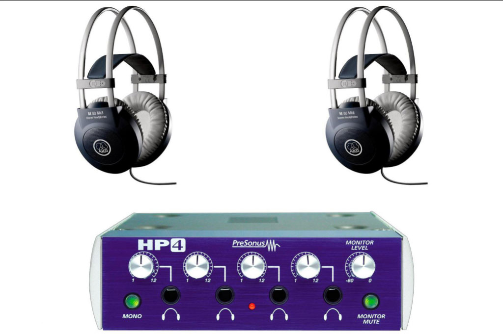 PreSonus HP4 and M80 MKII Headphone Package (2-pack)