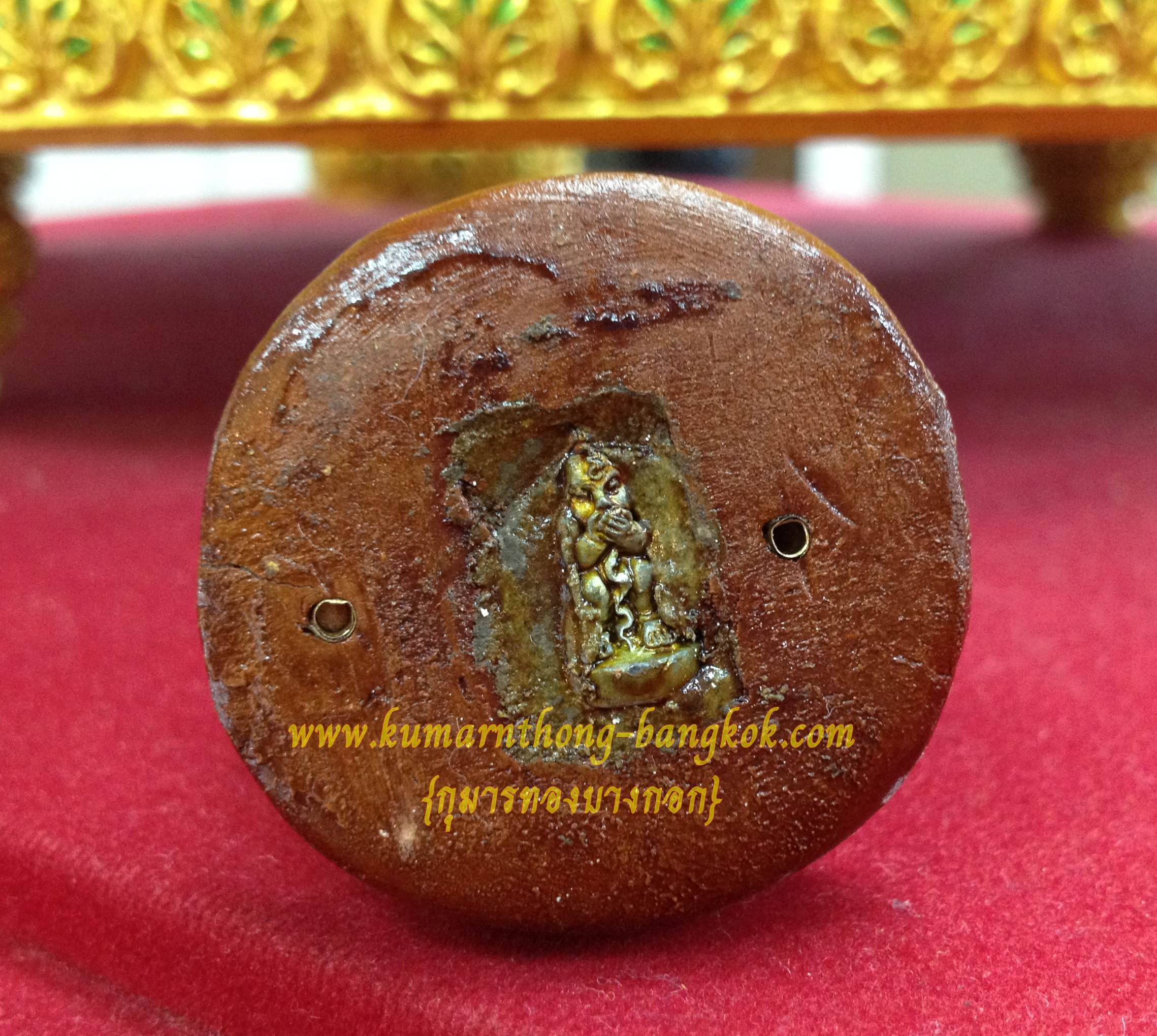 กุมารทองเก้าโกศ หลวงพ่อกอย วัดเขาดินใต้ จ.บุรีรัมย์ (รุ่น2) รุ่นเก้าโกศพรายแรงทวีคูณมหาโชค ขนาดบูชากลางสูง 2-3 นิ้ว ปี 2554