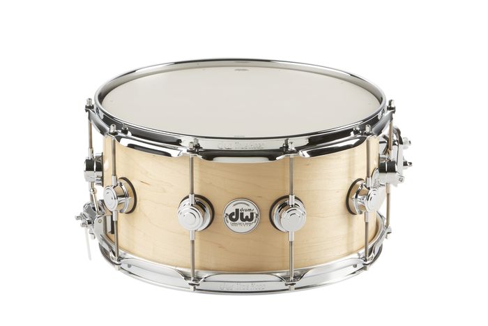 DW Collector's Series Satin Oil Snare Drum Natural with Chrome Hardware7x14