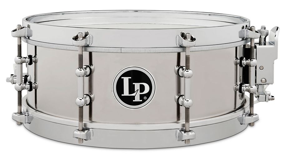 LP Stainless Steel Salsa Snare Drum 13 x 5.5 in. Stainless Steel / 12 x 4.5 in. Stainless Steel