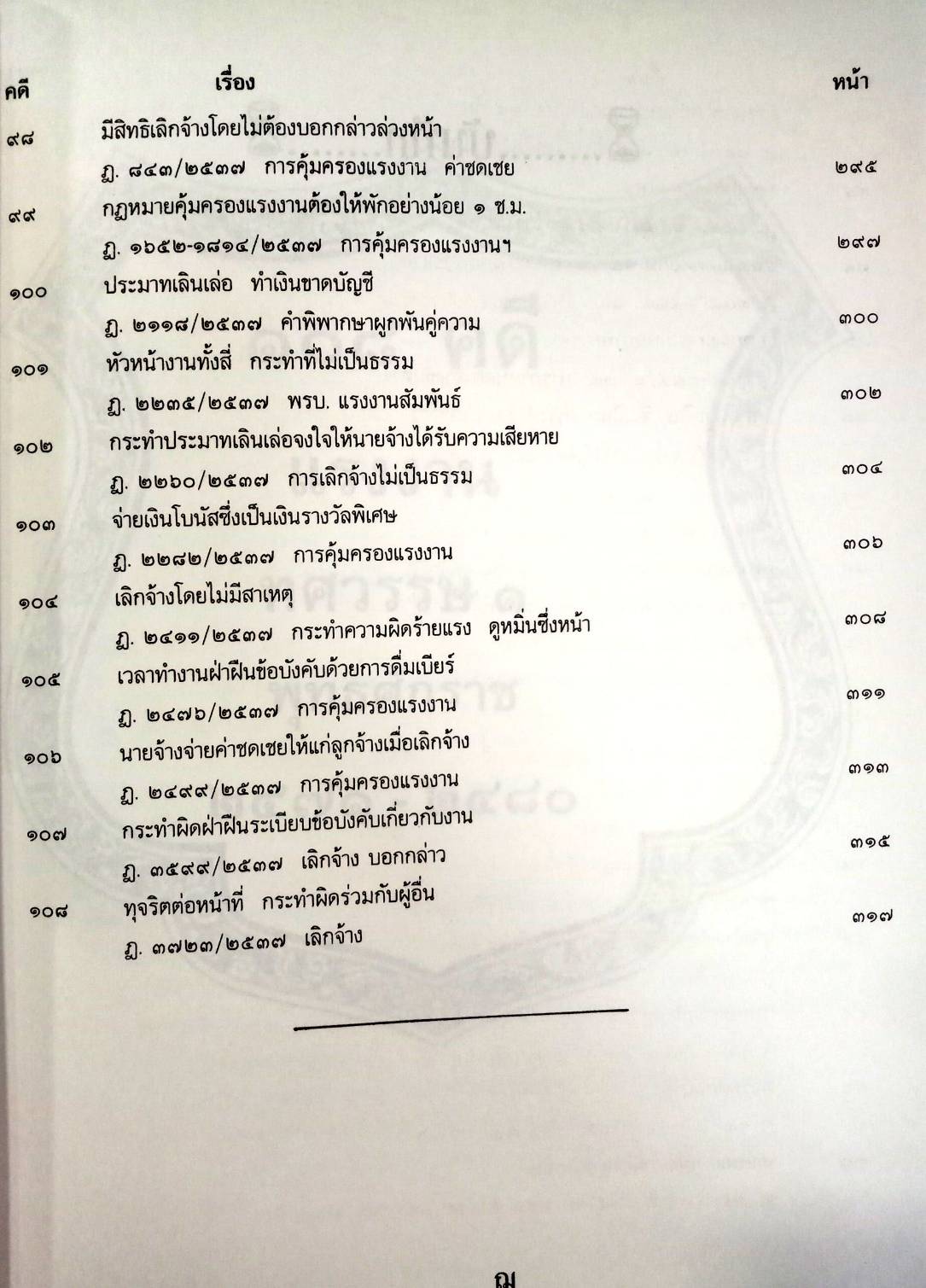108 คดีแรงงาน : แรงงานเด็ก โกงค่าแรง (หนังสือเก่า มือ1)