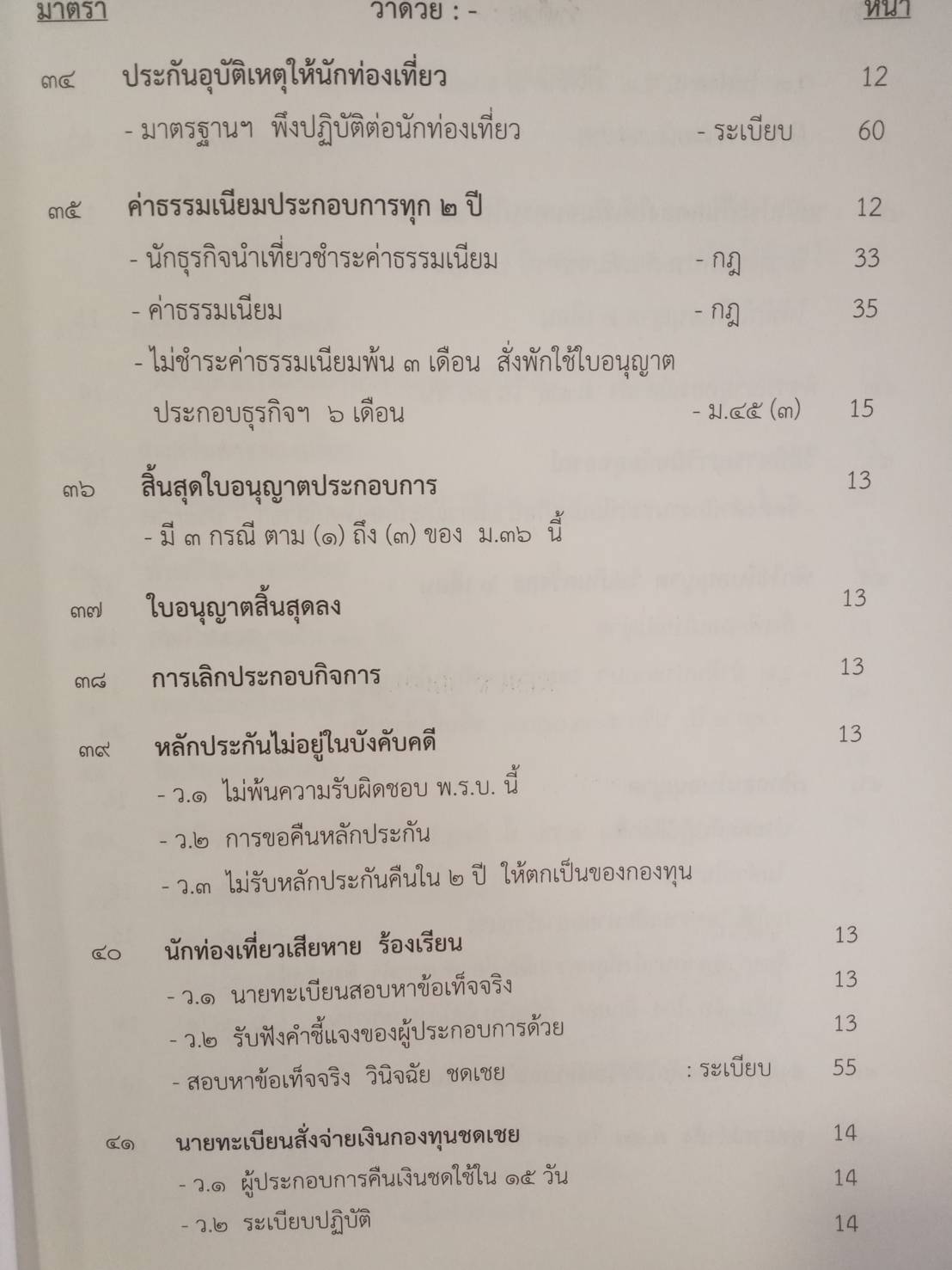 พระราชบัญญัติธุรกิจนำเที่ยวและมัคคุเทศก์ เชิงอธิบาย