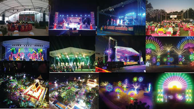 บริการเช่าไฟงานวัดอุบลราชธานี โทร 099-6632208