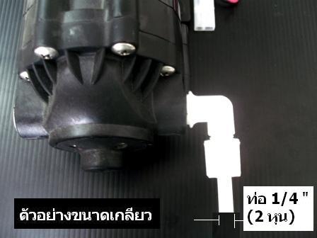 ข้องอ (3/8MIP x 1/4OD) Plastic + ฝาเกลียวหมุนล๊อกท่อ 50 pcs.