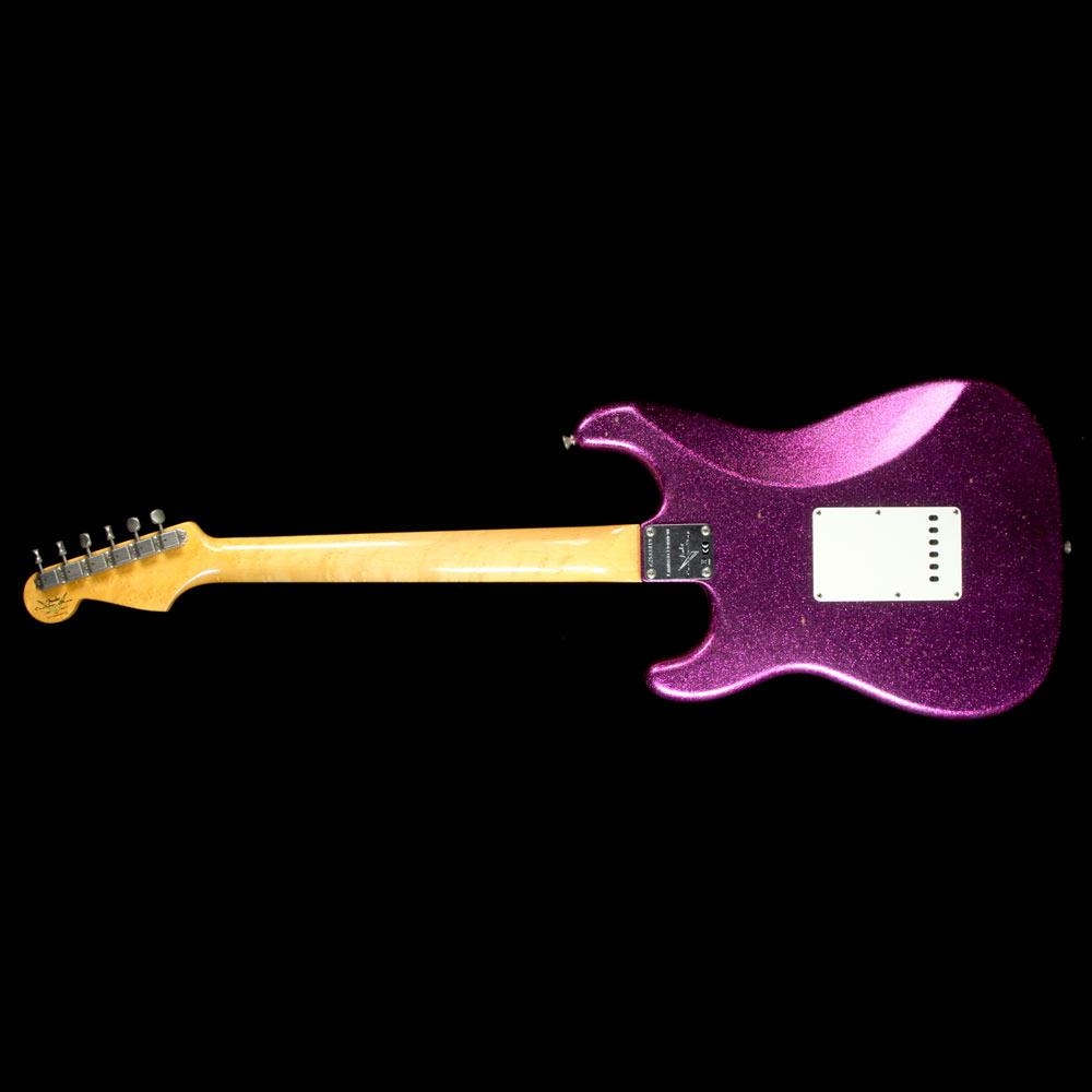 Fender Custom Shop 63 Stratocaster Journeyman Relic Electric Guitar - Magenta Sparkle