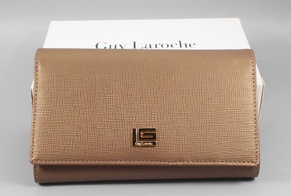 กระเป๋าสตางค์ Guy Laroche น้ำตาลทองเมทาลิก ใหม่ แท้