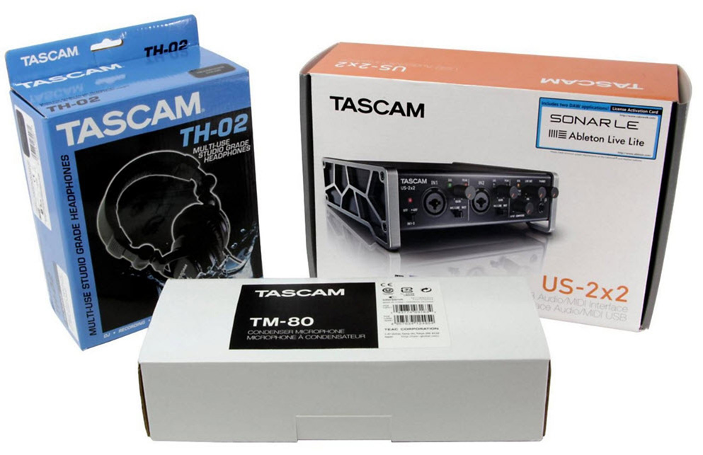 TASCAM TrackPack 2x2 Complete Recording Studio for Mac/Windows
