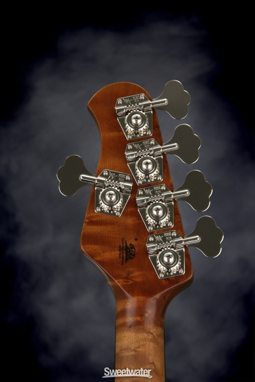 Ernie Ball Music Man StingRay 5 Single Humbucker - Starry Night, Natural Headstock