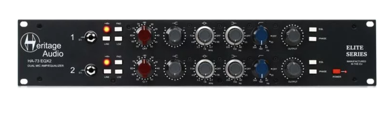 Heritage Audio HA73EQX2 ELITE 2-channel Microphone Preamp & EQ