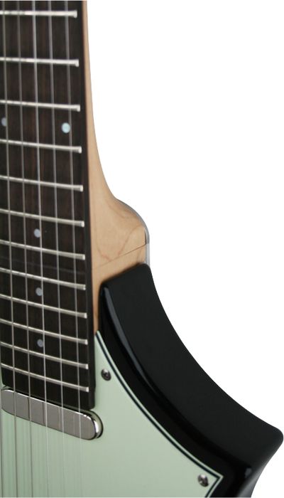 Voyage-Air Guitar TransAxe Telair VET-1 Electric Guitar with Rosewood Fingerboard Black