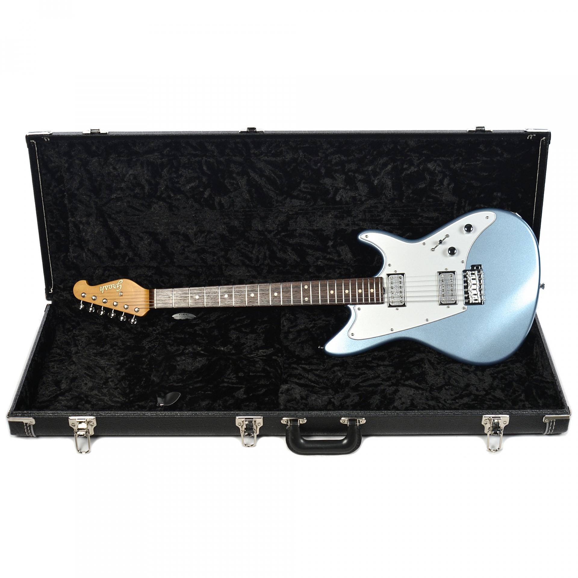 Don Grosh ElectraJet Ice Blue Metallic RW w/GroshTron Pickups & Hardshell Case