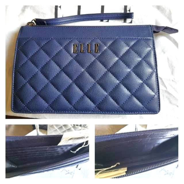 กระเป๋าสตางค์ ELLE คล้องมือ กรมท่า ใหม่ แท้