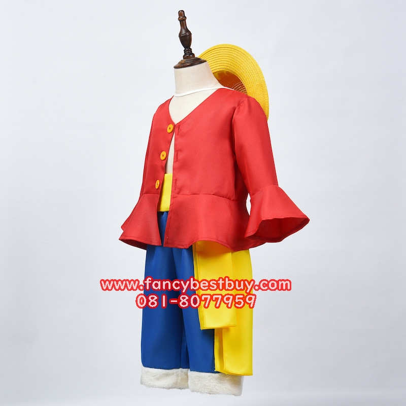 ชุดลูฟี่ วันพีช Luffy One Piece ชุดแฟนซีผู้ชาย ขนาด 180 (รวมหมวก)