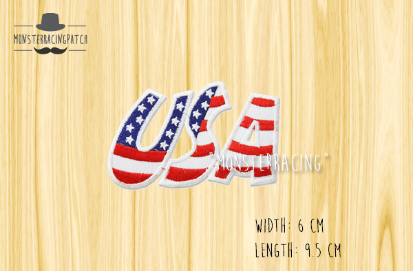 อาร์ม ตัวปัก ตัวรีดติดเสื้อ ธงชาติ อเมริกา USA
