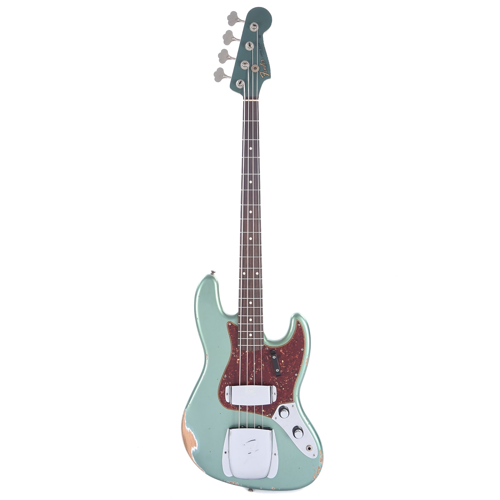 Fender Custom Shop 1960 Jazz Bass CME Spec Relic Super Aged/Faded Sherwood Green w/Painted Headcap