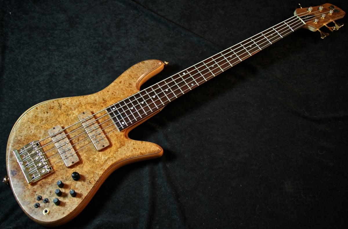 Fodera Emperor Deluxe 5 100 years old Maple Burl and BRAZILIAN ROSEWOOD