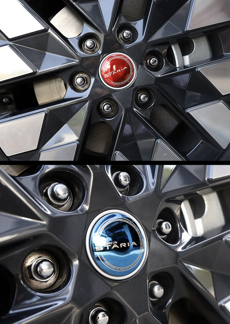 ฝาครอบดุมล้อ ฝาปิดดุม ฝาปิดดุมล้อแม็ก เสริมหล่อ สำหรับ ล้อแม็ก Hyundai STARIA
