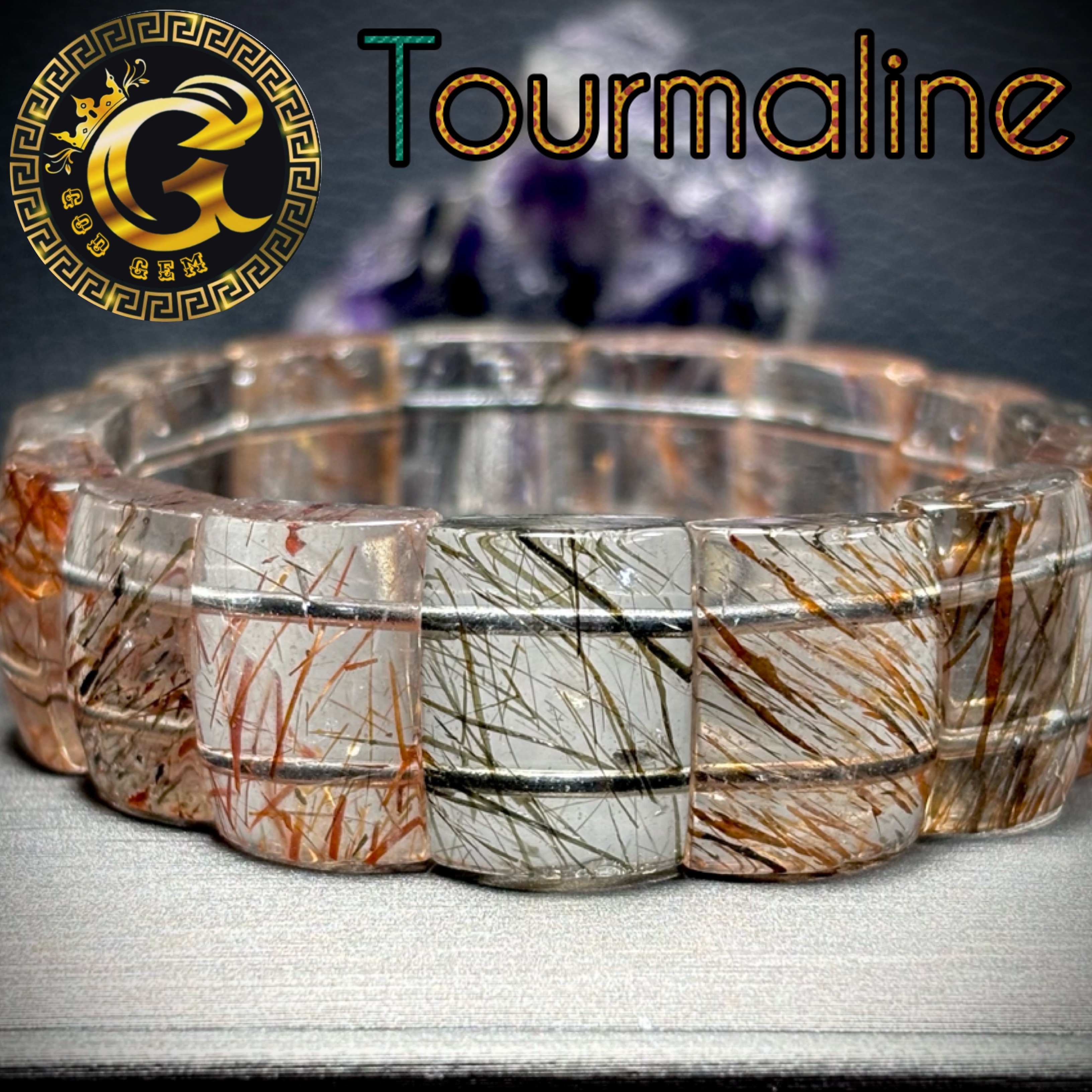 ข้อมือหิน ไหมทัวร์มาลีน