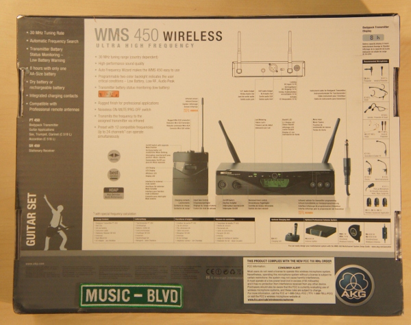 AKG WMS450 Wireless Guitar Set Band 1