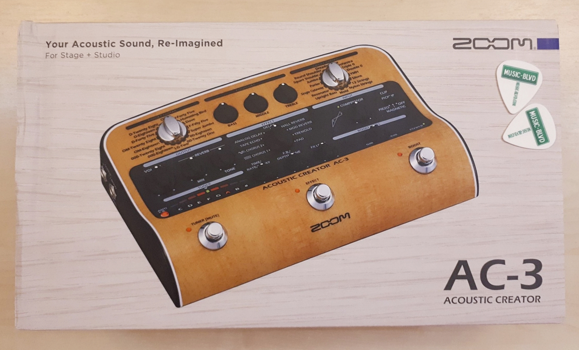Zoom AC 3 Acoustic Creator Enhanced Direct Box