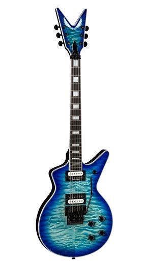 Dean Cadi Select Quilt Top Floyd Electric Guitar Ocean Burst