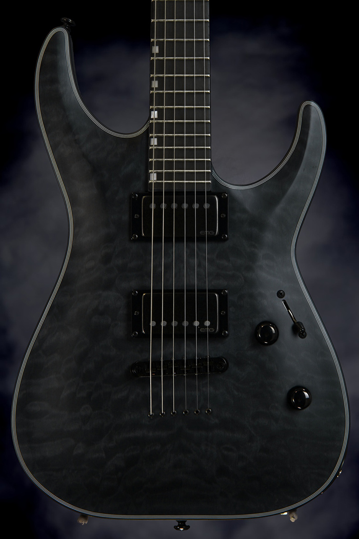 ESP LTD MH 40th Anniversary Limited Edition Electric Guitar See-Thru Black Satin